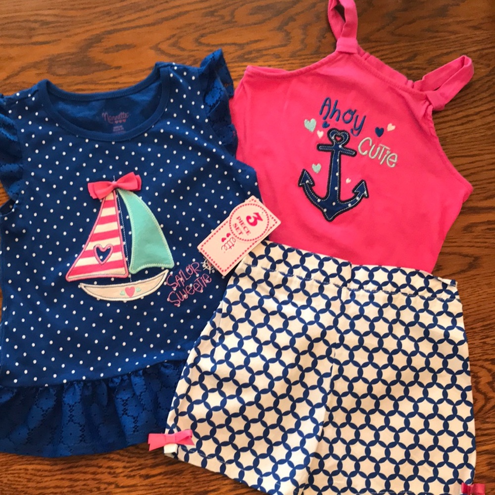 3 Piece Shorts Set